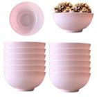 12 Tigelas Bowl Pote em Melamina Para Sobremesa 650ml Rosa - Sk