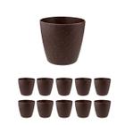 12 un Vaso plantas colmeia decorativo flores G MARROM ESCUROO