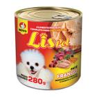 12 UNID - Alimento Completo / Ração Úmida / Patê para Cães Adultos - LISPET - Sabor Frango - 280G