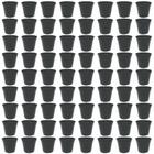 120 Mini Vasos Plástico N7 Preto Suculentas Cactos Atacado - Ercaplast