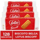 128 Biscoitos - 4 Pacotes x 32 - Lotus Biscoff