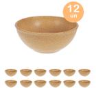 12un TIGELA 500ml BOWL CUMBUCA VASILHA CALDO MARROM CLARO - Evo