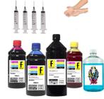 1350ml Kit Tinta Recarga Compatível Cartucho 664 Hp 2136 3636 3836 + Com Manual de Instrução - KINGS OF INK