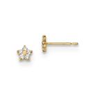 14k Madi K Kids CZ Star Post Brincos