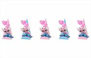 15 Caixinhas CONE para doces Stitch e Angel - Produto artesanal