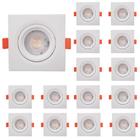 15 Und Spot Led Embutir direcionavel 5w Quadrado 3000k Vany