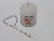 15 Velas Personalizadas Crisma- Adesivada Frente / Verso - Kit