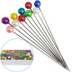 150 Alfinete Alfinetão 8cm Cabeça Bola Decoração Arranjo
