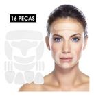 16 Pçs Reutilizável Silicone Anti-rugas Rosto Testa Adesivo