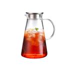 1600ML Vidro transparente Água Fria Jarra Recipiente de Suco de Chaleira Garrafa Resistente ao Fogo Grande Copo De Vidro Pote de Água de Vidro Jarros - HTTN