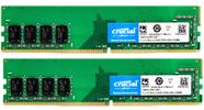 16GB - Memória Crucial Basics 8GB 2666MHz DDR4 CL19 - CB8GU2666 (2X8GB)