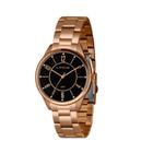 1763065 Relógio Lince Feminino Rosegold Com Fundo Preto Lrr4750l40