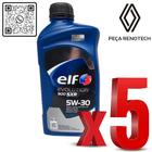 181748 - kit com 5 litros de óleo 5w30 sl elf evolution sxr - sintetico