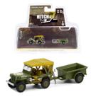 1943 Willys MB Jeep & 1/4 Ton Cargo Trailer - Hitch & Tow - Serie 22 - 1/64 - Greenlight