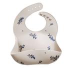 1PC Silicone Waterproof Baby Bib, Tecido arrotado impresso, - Wokex