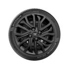 1X Calota Fiat Mobi Argo Cronos Aro 14 Preto Com Logo 295Cb