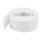 1xmt Tubo Termo Retrátil Branco Pvc 120mm Chato / Diam76mm