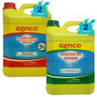 2 Algicida Choque Genco 5L + 2 Clarificante Genco 5L