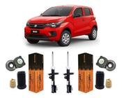 2 Amortecedor Com Kit Dianteiro Fiat Mobi