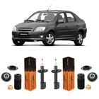 2 Amortecedor Kit Batente Dianteiro Gm Prisma 2006 2007 2008