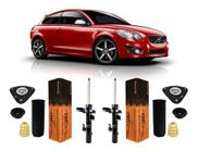 2 Amortecedor Kit Coxim Dianteiro Volvo C30 2008 2009 2010