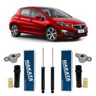 2 Amortecedor + Kit Traseiro Peugeot 308 2012 13 14 15 16 17