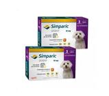 2 Antipulgas e Carrapatos Simparic 10mg Cães 2,6 A 5kg C/3 Comprimidos - Zoetis