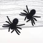 2 Aranha Veludo Pegadinha Decoração Halloween Festa R 12 - Rocie