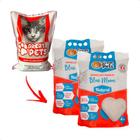 2 Areia Bentonita Esférica Premium Great Pets Para Gatos 4kg