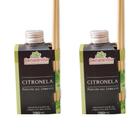 2 Aromatizante Ambiente Citronela Difusor Vareta Perfume Casa 280ml Odorizador Senalândia - Envio Já