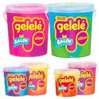 2 Balde Doce Brinquedos Slime Color Gelelé 457g Cores Variadas