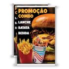 2 Banners Combo De Lanche 40x60 Cm - G Artes