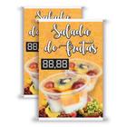 2 Banners Salada De Frutas Impressão Digital - G Artes