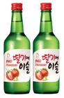 2 bebida coreana soju chum churum morango 360ml jinro plum