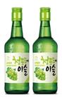 2 bebida coreana soju chum churum uva verde 360ml jinro plum