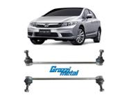 2 Bieleta Estabilizadora Suspensão Dianteira Civic 2012/2016 - Grazzimetal