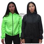 2 Blusa De Frio Corta Vento Feminina Agasalho Jaqueta Neon