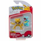 2 Boneco de Batalha Abra e Totodile - Pokémon - Sunny Brinquedos