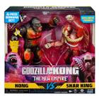 2 Bonecos Kong vs Skar King de 15cm com Acessórios Godzilla