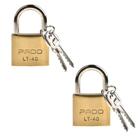 2 Cadeados Pado Lt 40mm 4 Chaves Não Enferruja Resistente