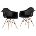 2 Cadeiras Charles Eames Eiffel Daw Clara Preto