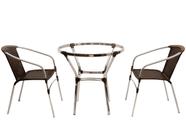 2 Cadeiras e Mesa Turin - Área externa, lazer, jardim, churrasqueira Nova