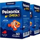 2 caixa peixonix omega 3 mastigavel 400mg 60cps sab cereja maxinutri