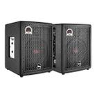 2 Caixas De Som 8 Polegadas Fit-140 Ativa + Passiva Leacs Cor Preto 120/240v