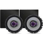 2 Caixas Som Pioneer Quadrada Embutir Teto Preta 50rms 4ohm