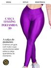 2 Calça Legging 3D Poliamida Básico Cintura Alta Grossa Fitness Academia Ou Dia A Dia - WOLFOX