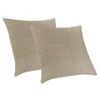 2 Capas Almofada Luxo 50X50 Suede Premium Com Ziper Areia - Love4Home