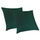 2 Capas Almofada Luxo 50X50 Suede Premium Com Ziper Verde - Love4Home