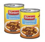 2 Carne Cozida Sabor Costela Com Mandioca Bordon Lata 400g