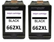 2 Cartuchos compativel com/hp 662 Preto - Jet Tech